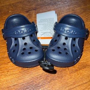 Blue size 4 baby crocs